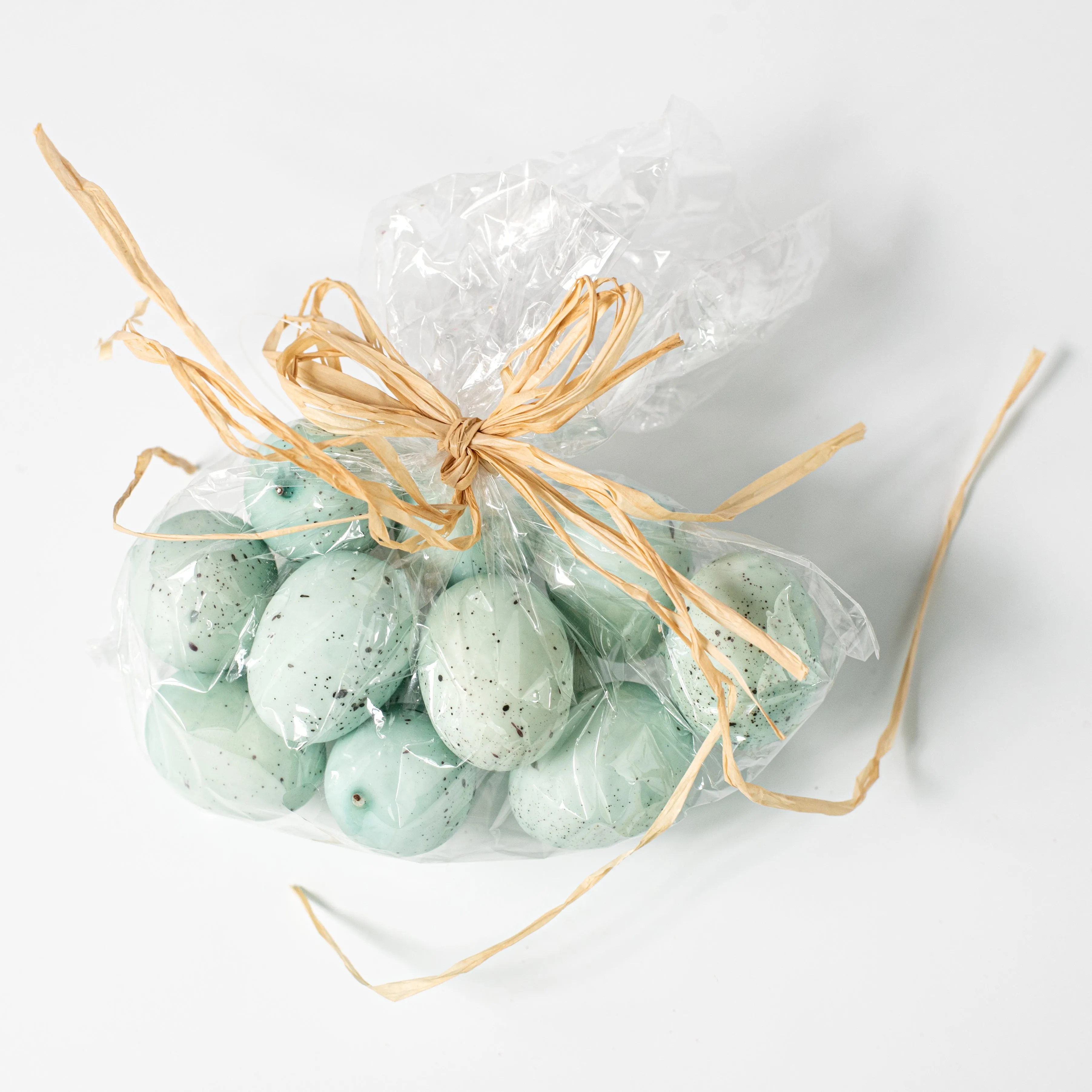 1.5" Eggs: Light Blue & Black (12)