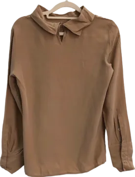 Adolfo Dominguez Beige Long Sleeve Blouse UK 8