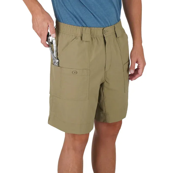 Aftco Original Fishing Shorts Long - Khaki