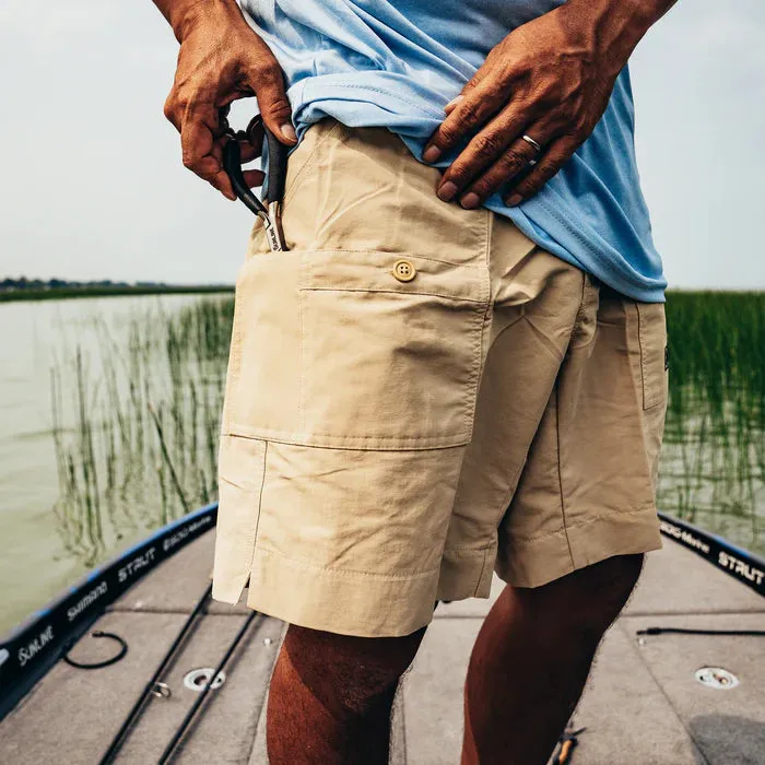 Aftco Original Fishing Shorts Long - Khaki