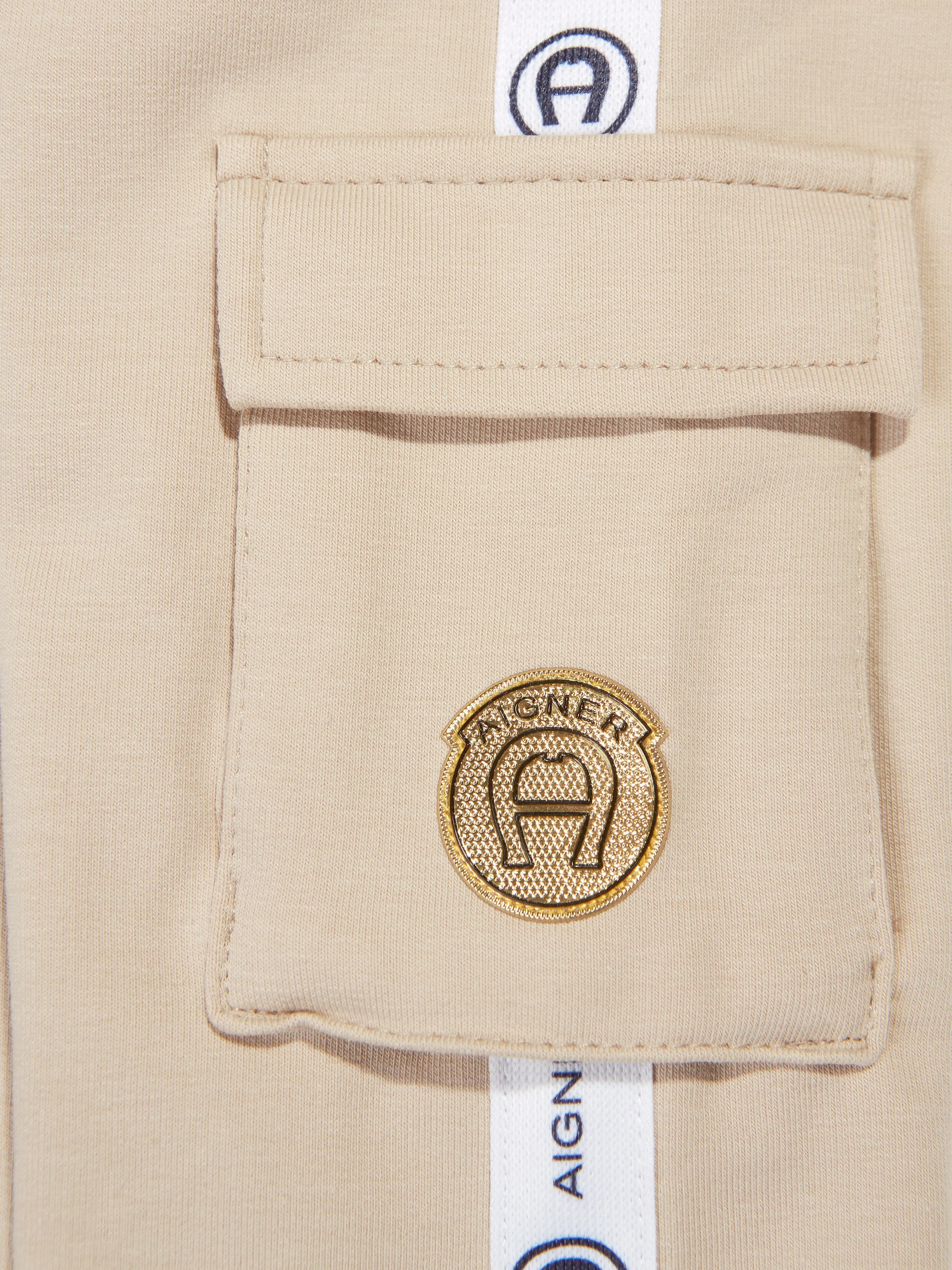 Aigner Baby Boys Cargo Joggers in Beige