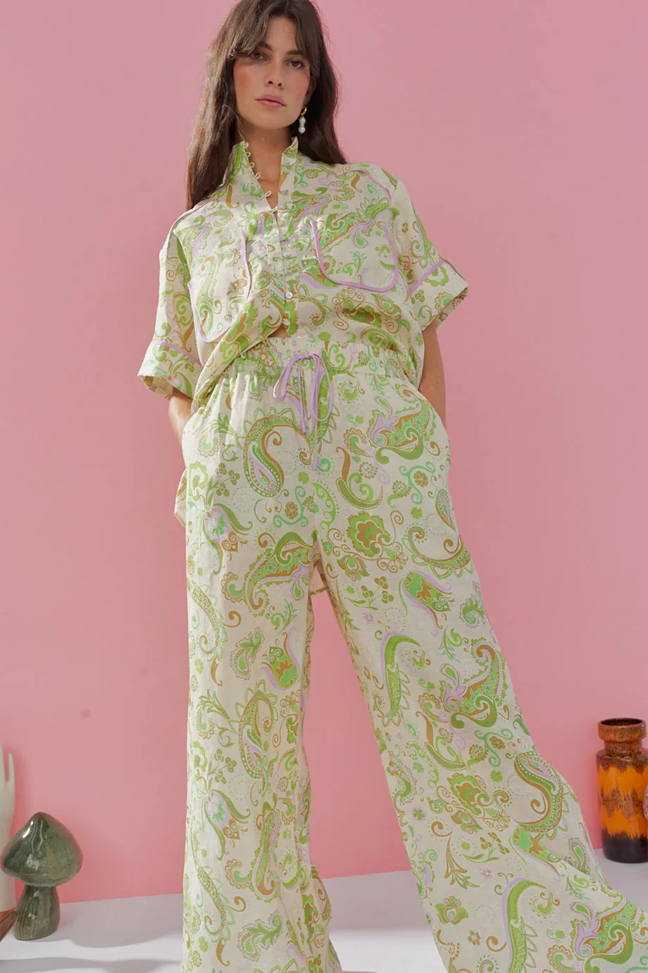 Alemais Marta Pant - Mint