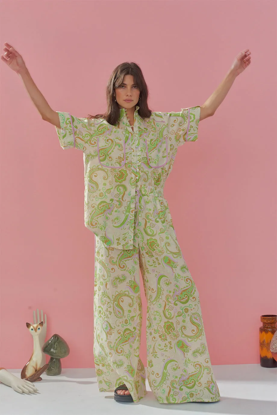 Alemais Marta Pant - Mint