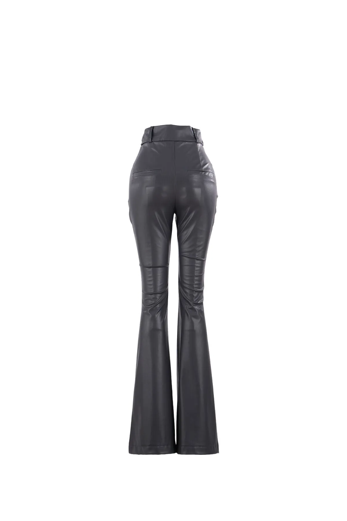Anthracite Astrid Leather Trousers