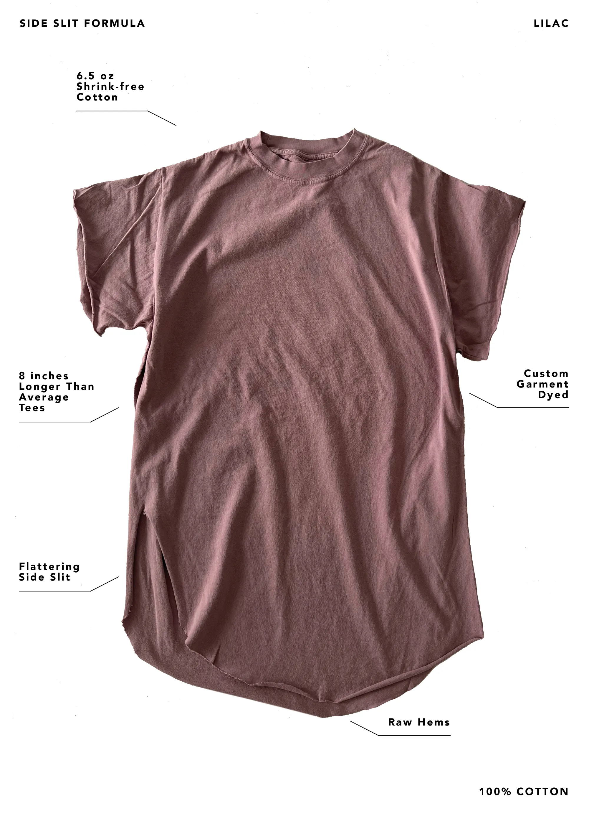 ANTISOCIAL SOCIALITE SIDE SLIT TEE