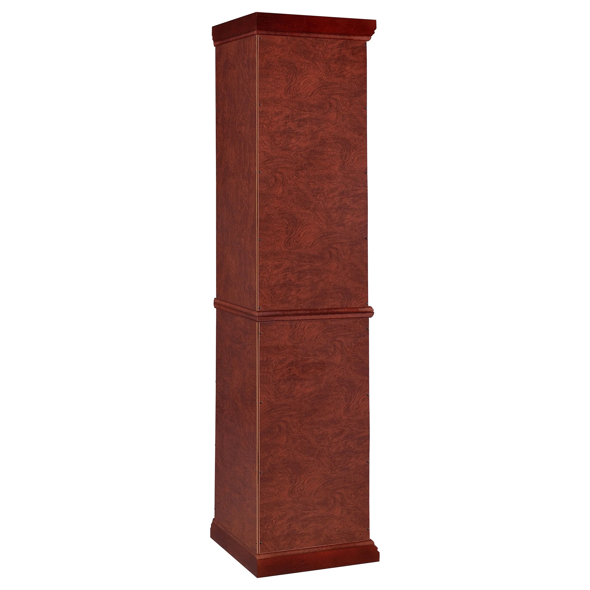 Appledale 6-shelf Corner Curio Display Cabinet Medium Brown
