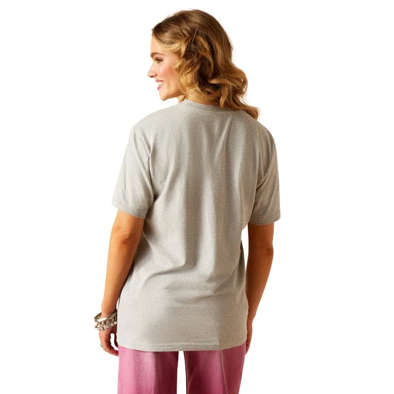 Ariat Women's Arrowhead Heather Grey Short Sleeve Graphic T-Shirt 10048641