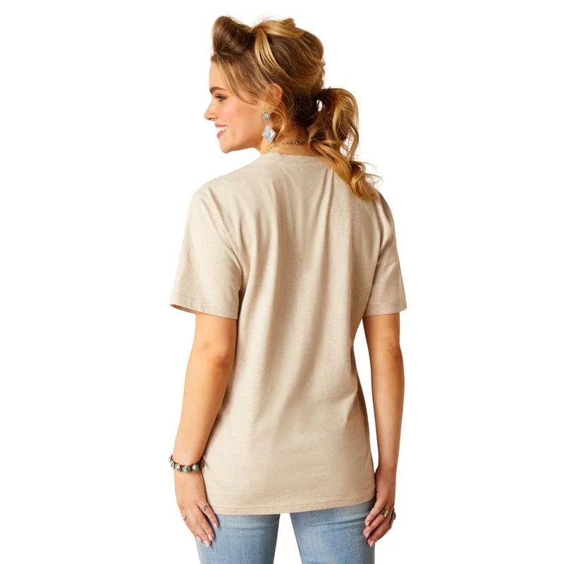 Ariat Women's Cowgirl Desert Oatmeal Heather Graphic T-Shirt 10048680
