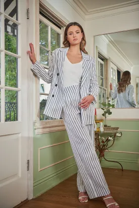 Arlah Striped Oversized Blazer