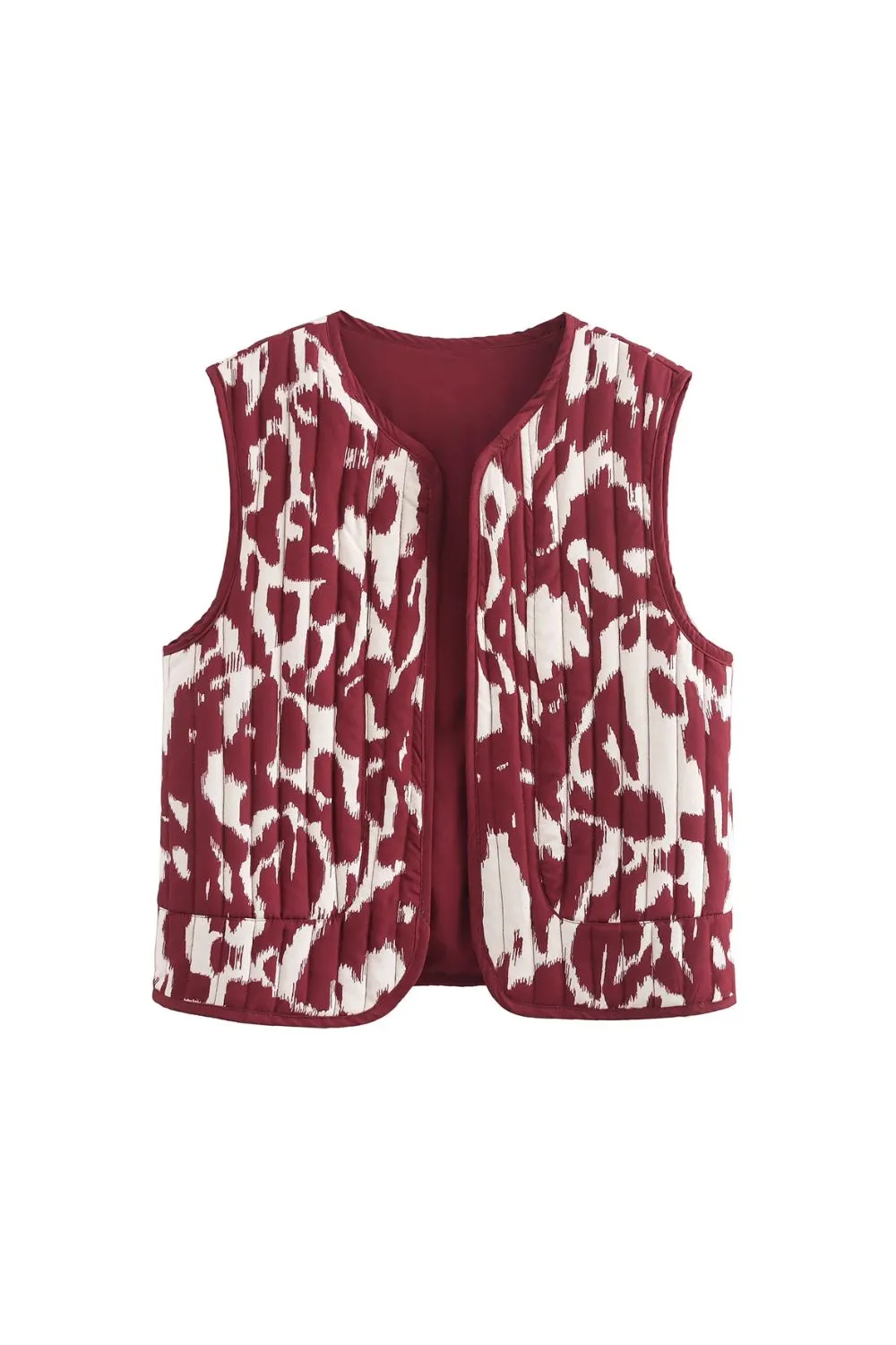'Aurora' Sleeveless Printed Vest Top
