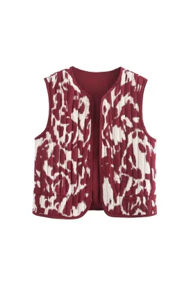 'Aurora' Sleeveless Printed Vest Top