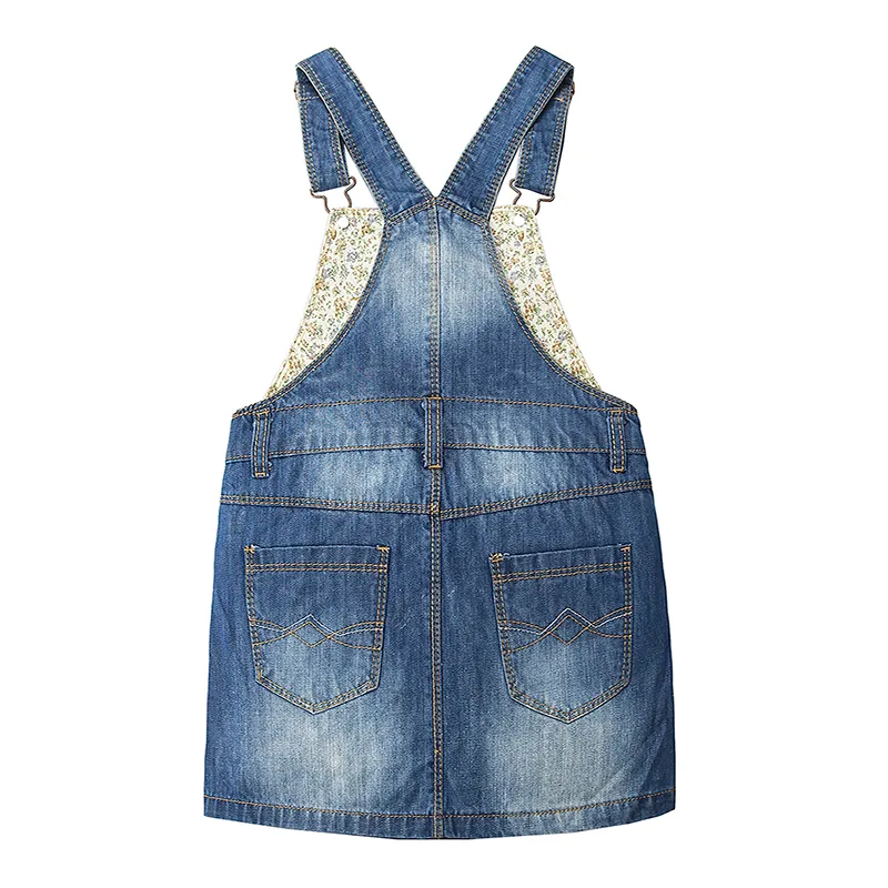 Baby Girls Rose Embroidered Jeans Dress