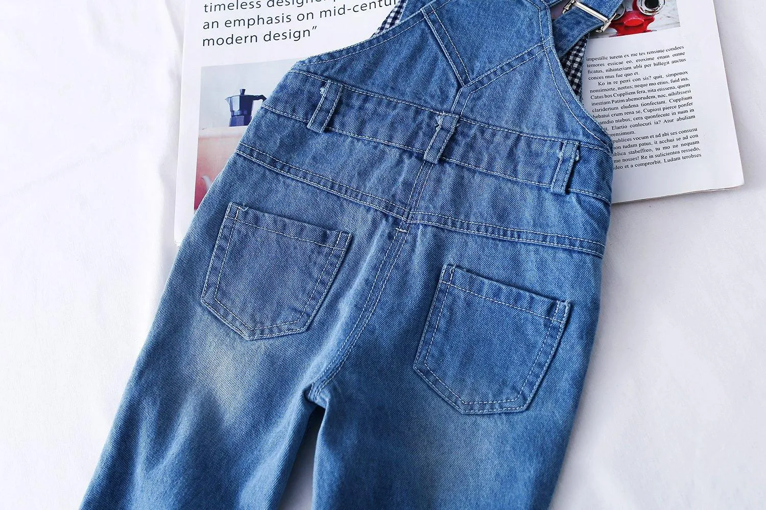 Baby Toddler Adjustable Ripped Cotton Denim Overalls
