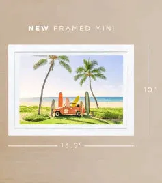 Beach Buggy, Mauna Kea Mini Framed Print by Gray Malin