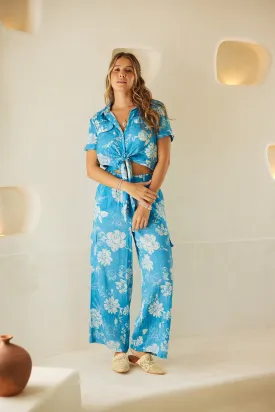 Blue Garden Top
