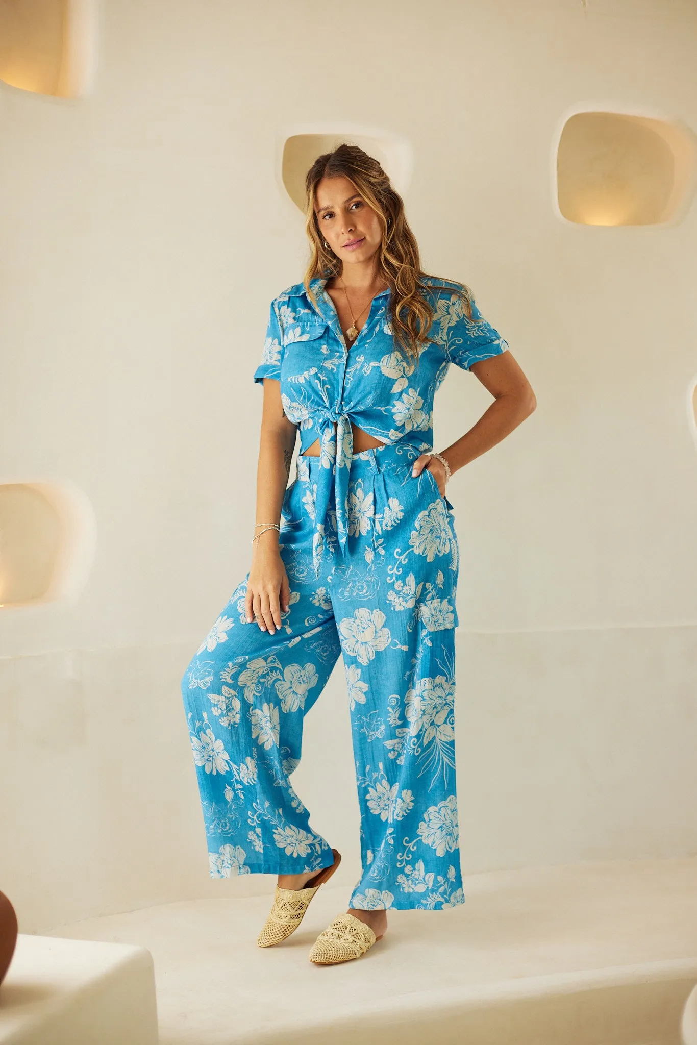 Blue Garden Top