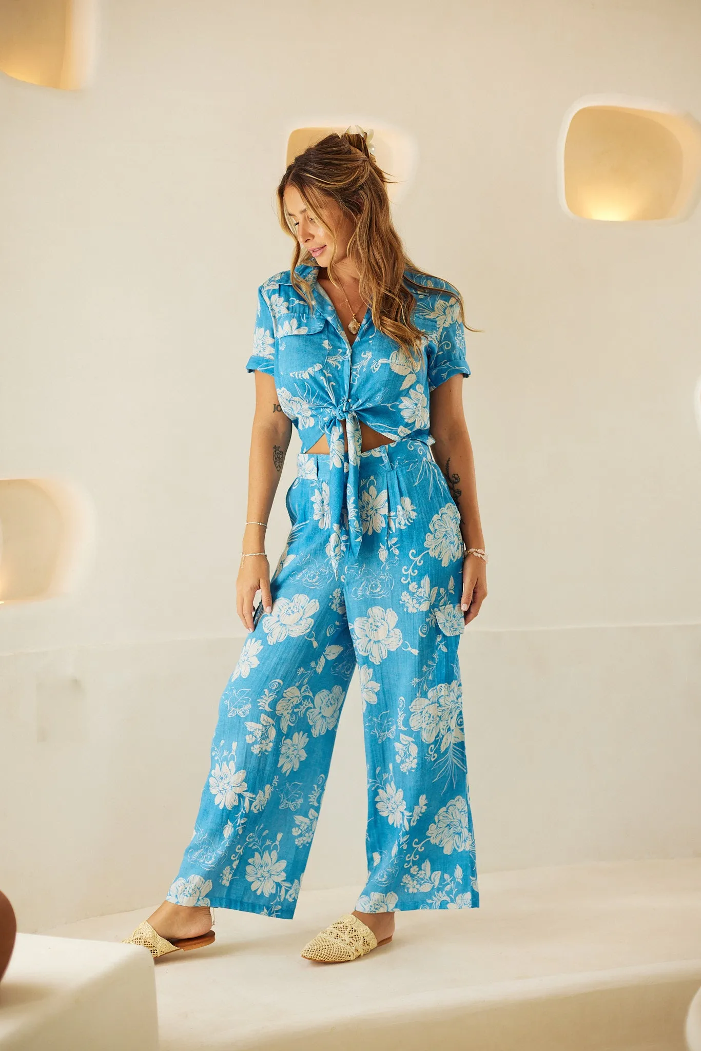 Blue Garden Top