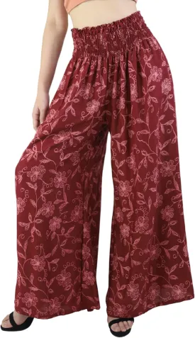 Boho Pants Palazzo Pants for Women with Pockets| Wide Leg high Waisted Flowy Pants for Women | Summer, Cruise, Vacation