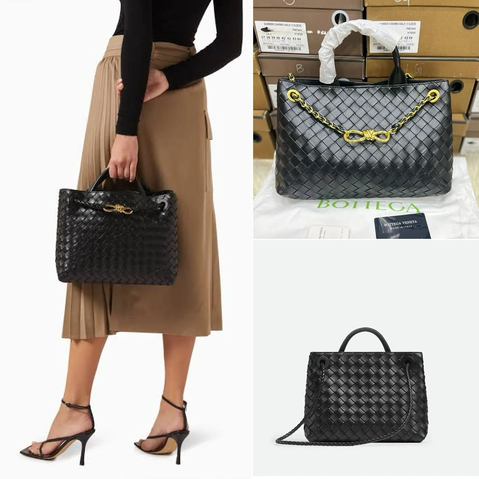 Certainly! Here’s an optimized title for your e-commerce product:

Stylish Bottega Veneta-Inspired Andiamo Leather Top Handle Bag in Classic Black - Elegant Designer-Look Handbag

This title highlights key features and attracts potential customers looking for style and elegance.
