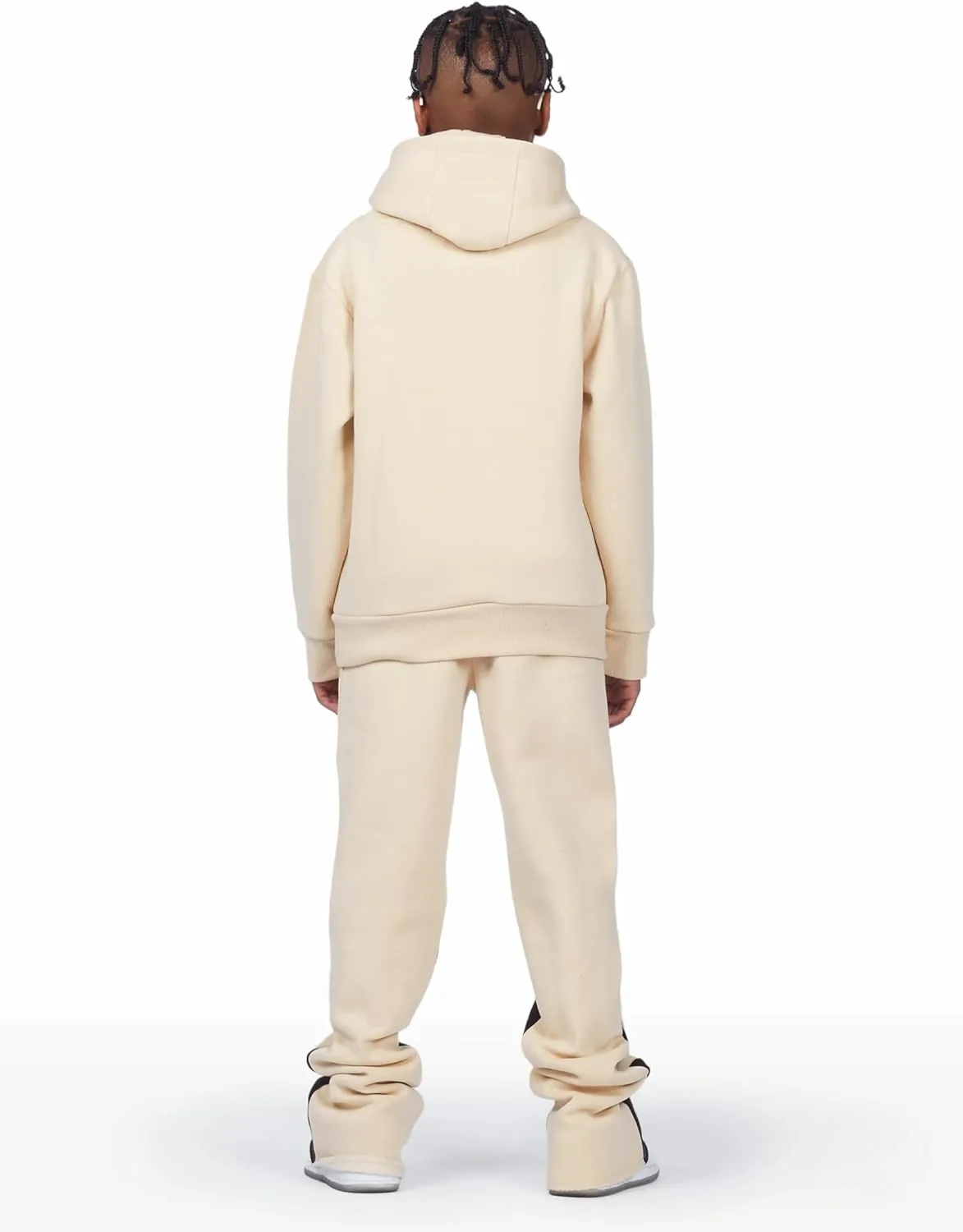 Boys Raffer Beige/Black Stacked Pant Set