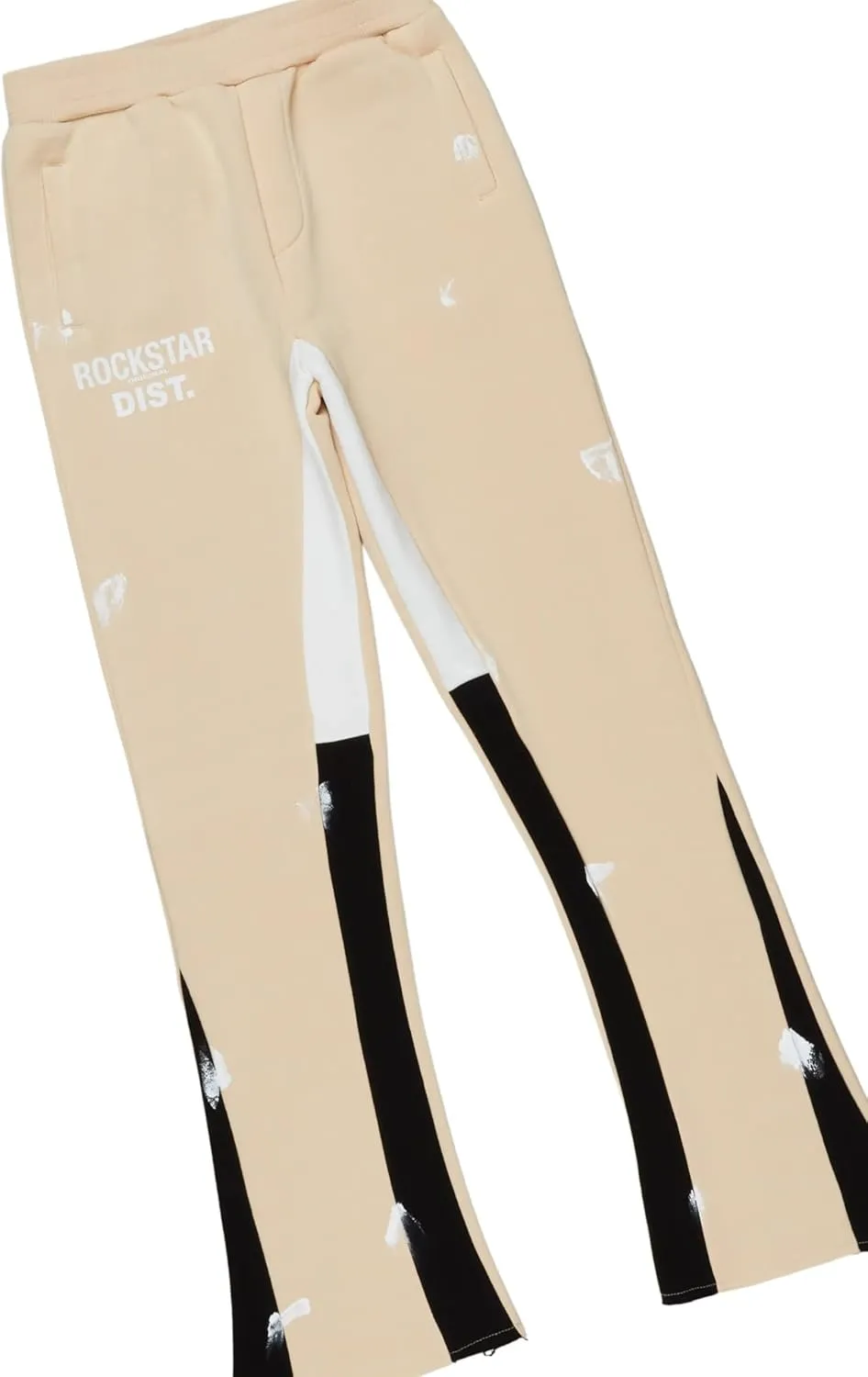 Boys Raffer Beige/Black Stacked Pant Set