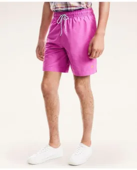 Brooks Brothers Men's Classic Swim Trunks Pink