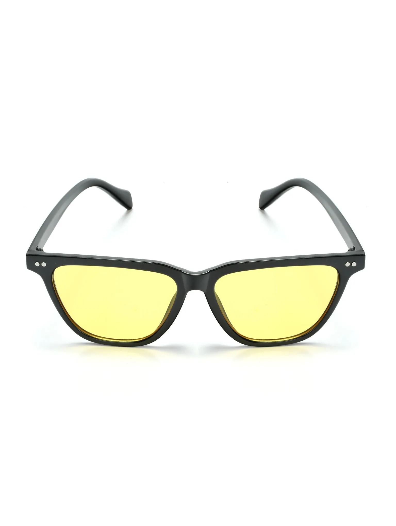 Brown & Yellow Wayfrer Unisex Sunglasses