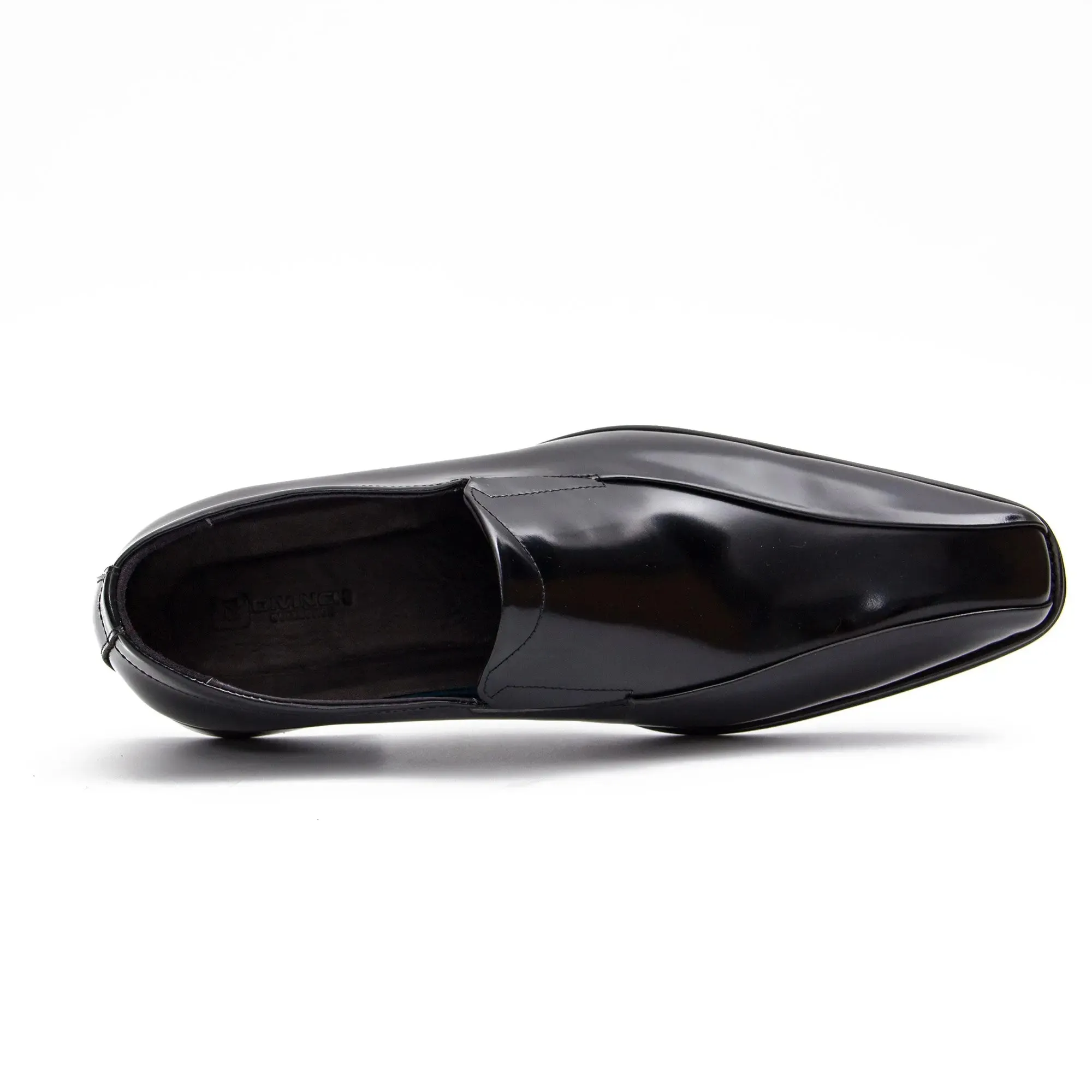 Brown leather loafers men
