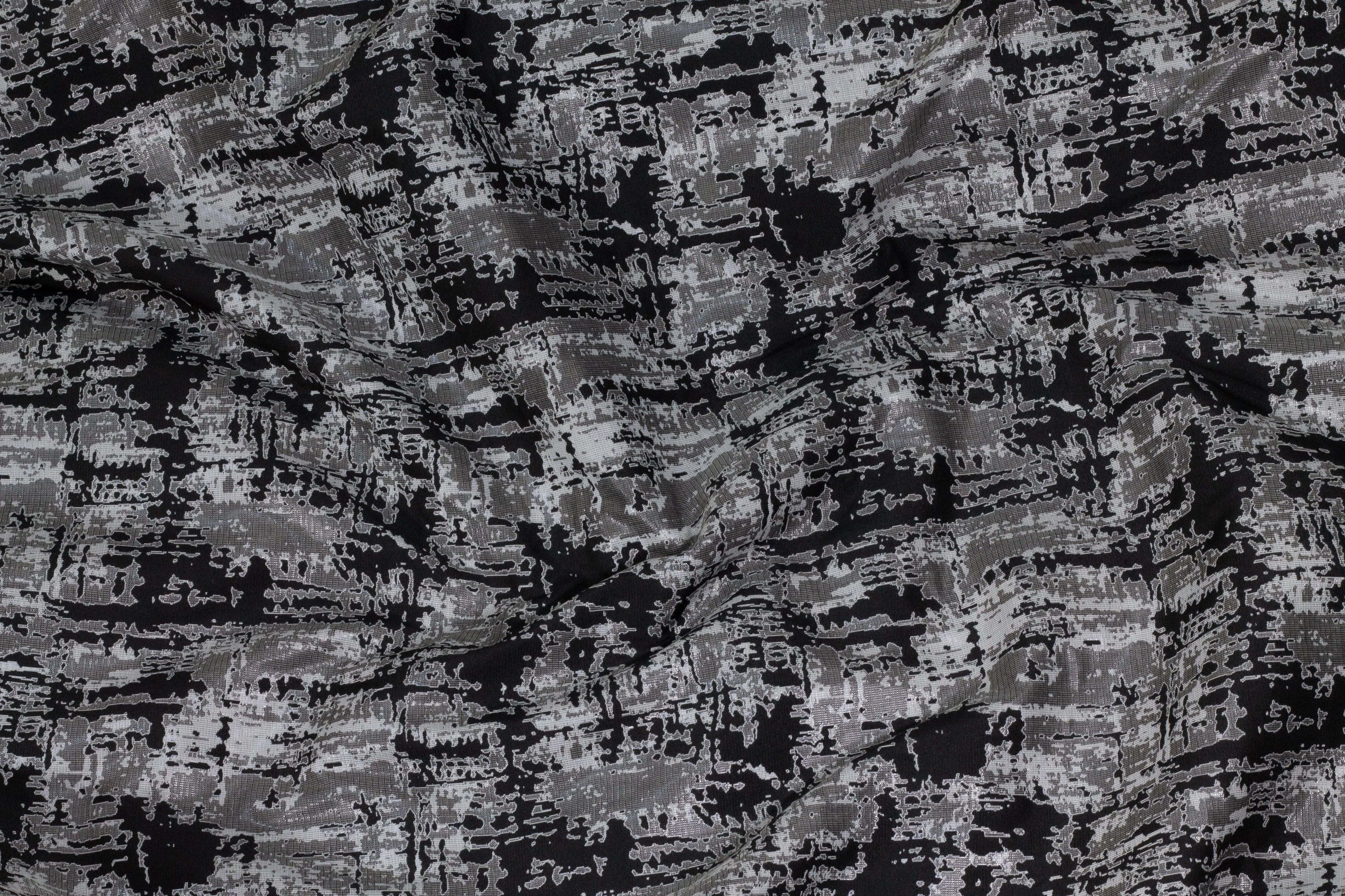 Camo Brocade - Black / Gray / White