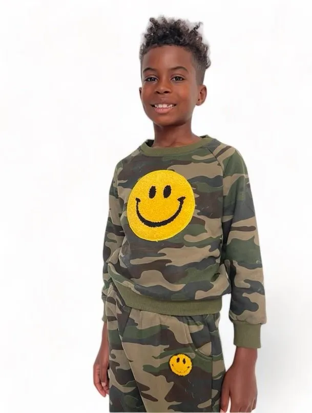 Camo Emoji Smiley Track Set
