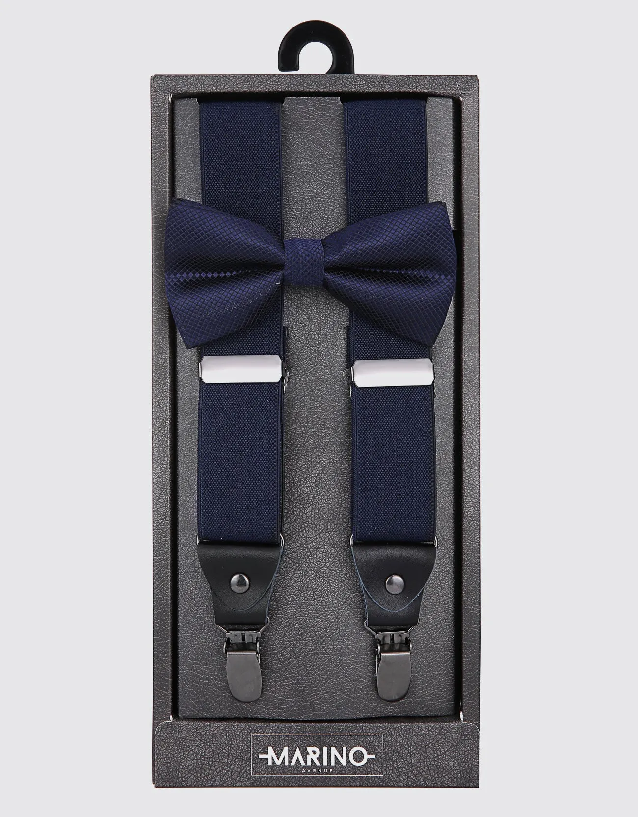 Canvas Twill Suspender Bow Tie