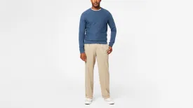 Comfort Khakis, Pleated, Relaxed Fit