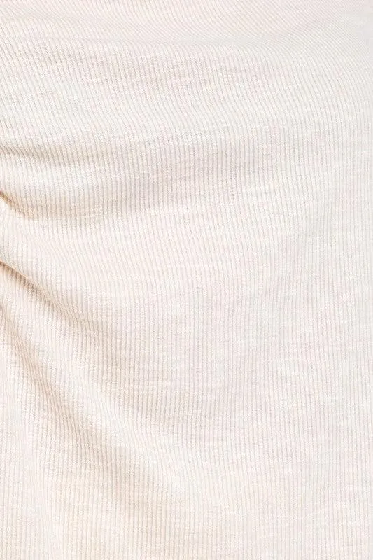 Contemporary Sleeveless Ruching Top