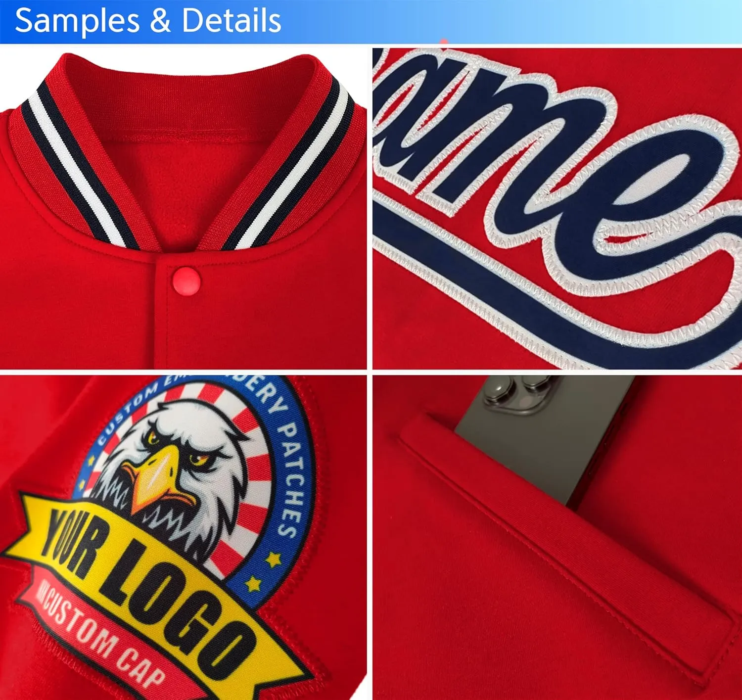Custom Varsity Baseball Jacket Letteman Bomber Coats Casual Streetwear Stitched Name Number Logo for Men Women Youth