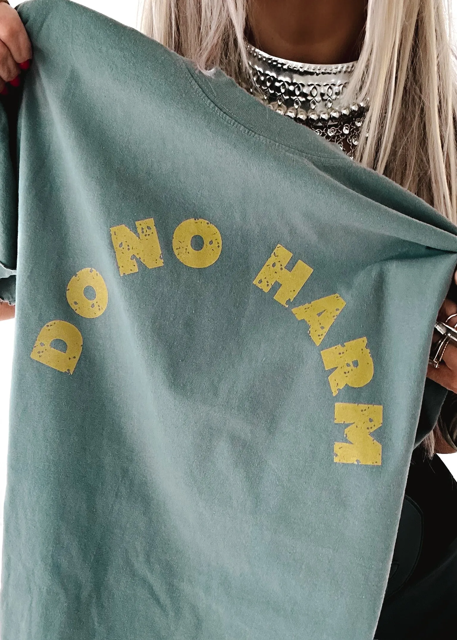 DO NO HARM SIDE SLIT TEE