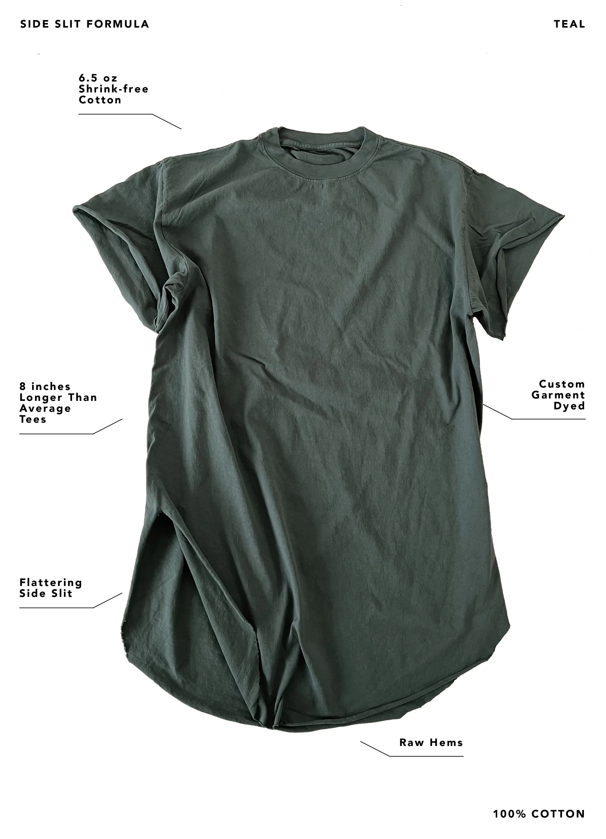 DO NO HARM SIDE SLIT TEE