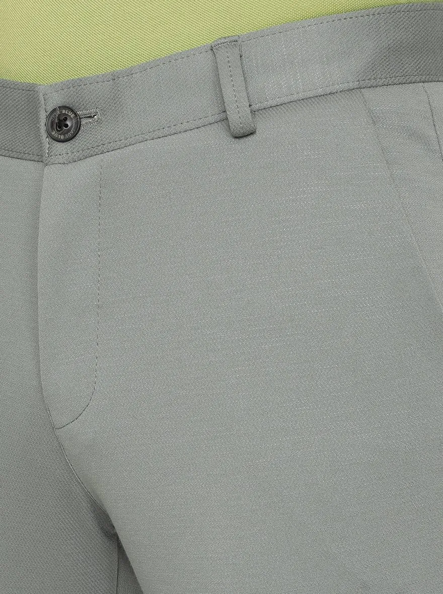 Duck Green Solid Venice Fit Casual Trouser | JadeBlue