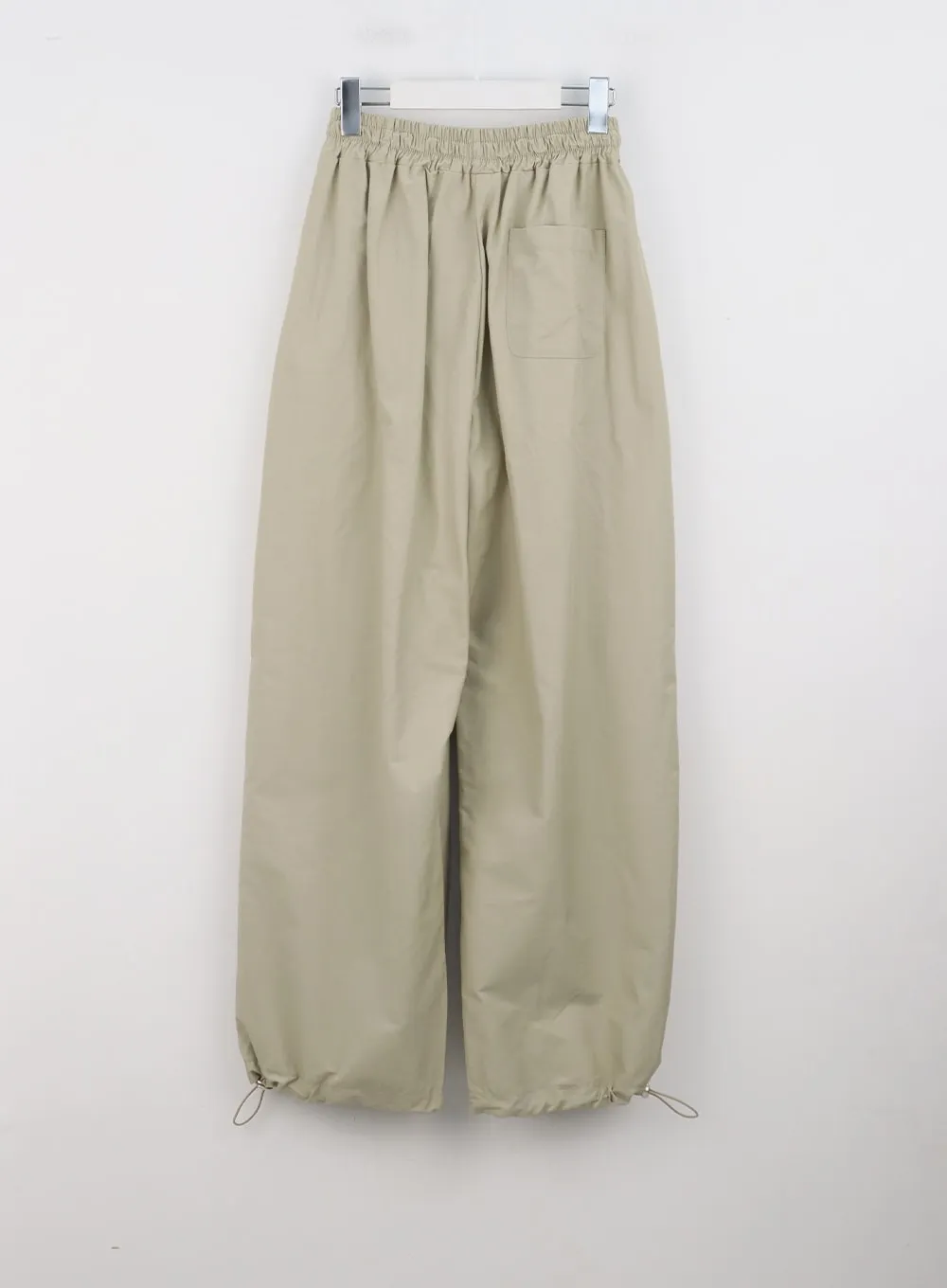 Elastic Waist Nylon Wide-Leg Pants CG329
