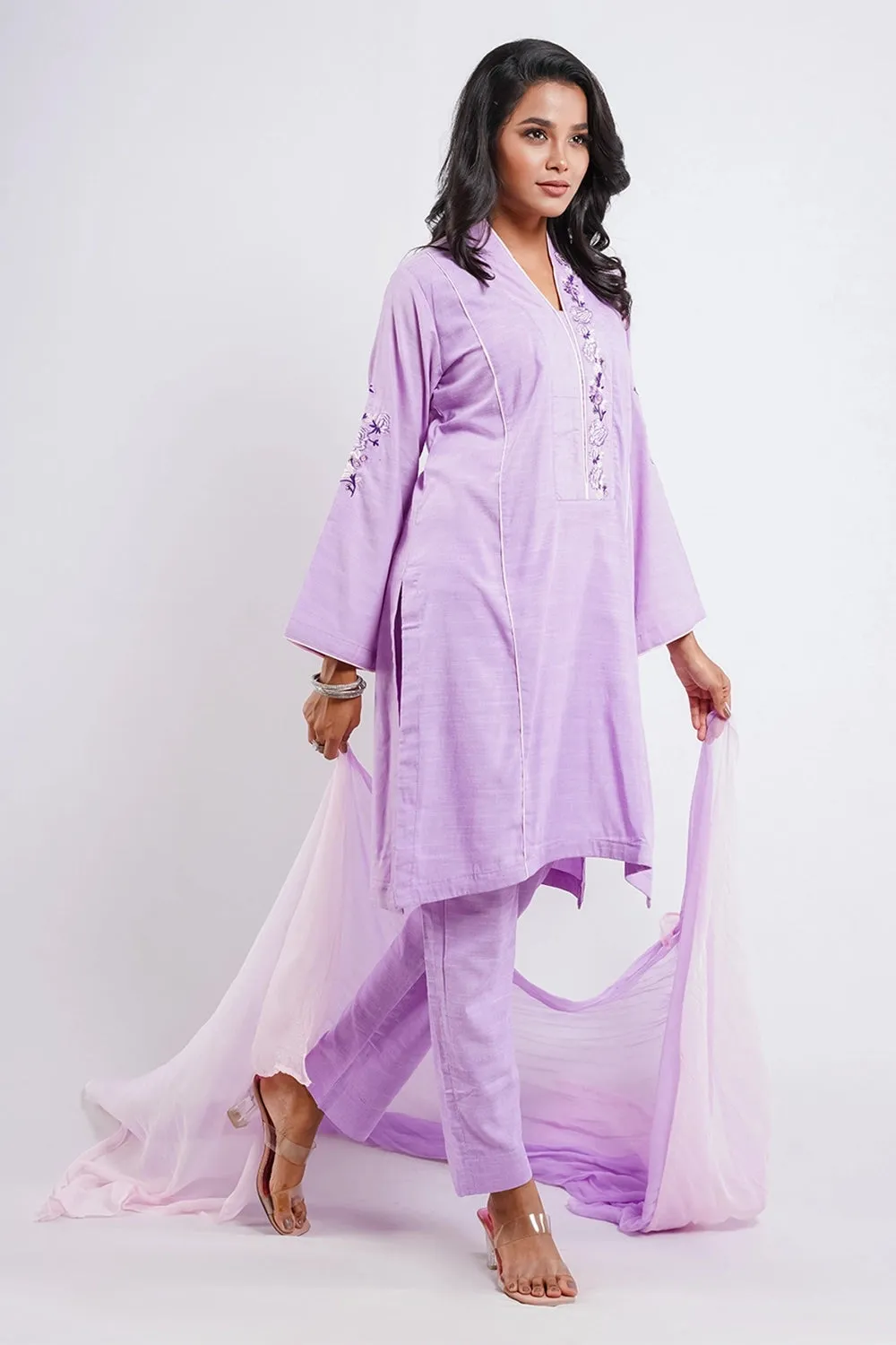 Embroidered 3 Piece Set