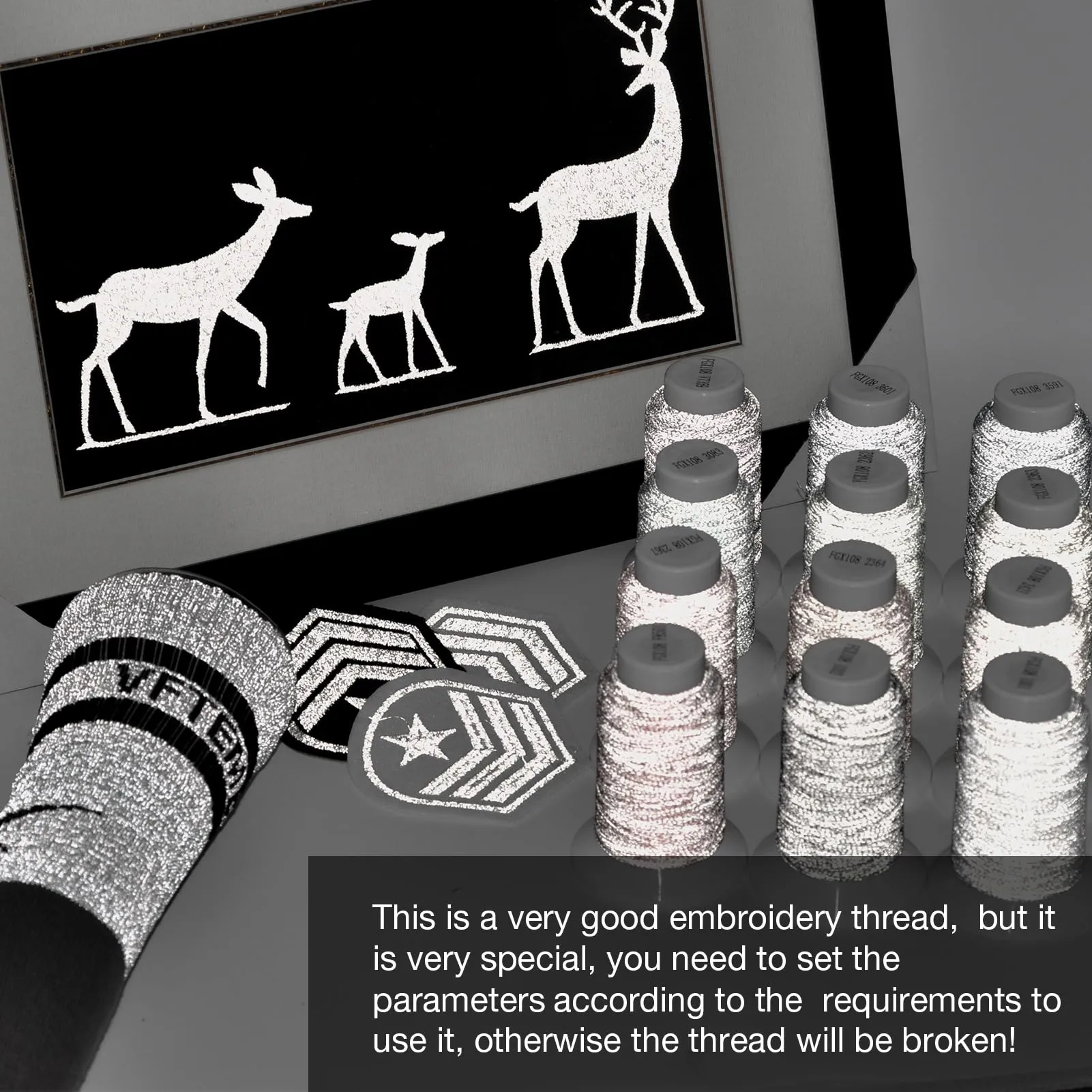 Excellent Reflective Embroidery Thread for Stylish & Safe Creations-200M(12 colors)