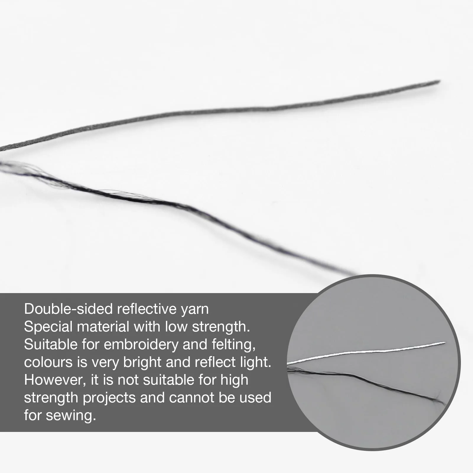 Excellent Reflective Embroidery Thread for Stylish & Safe Creations-200M(12 colors)
