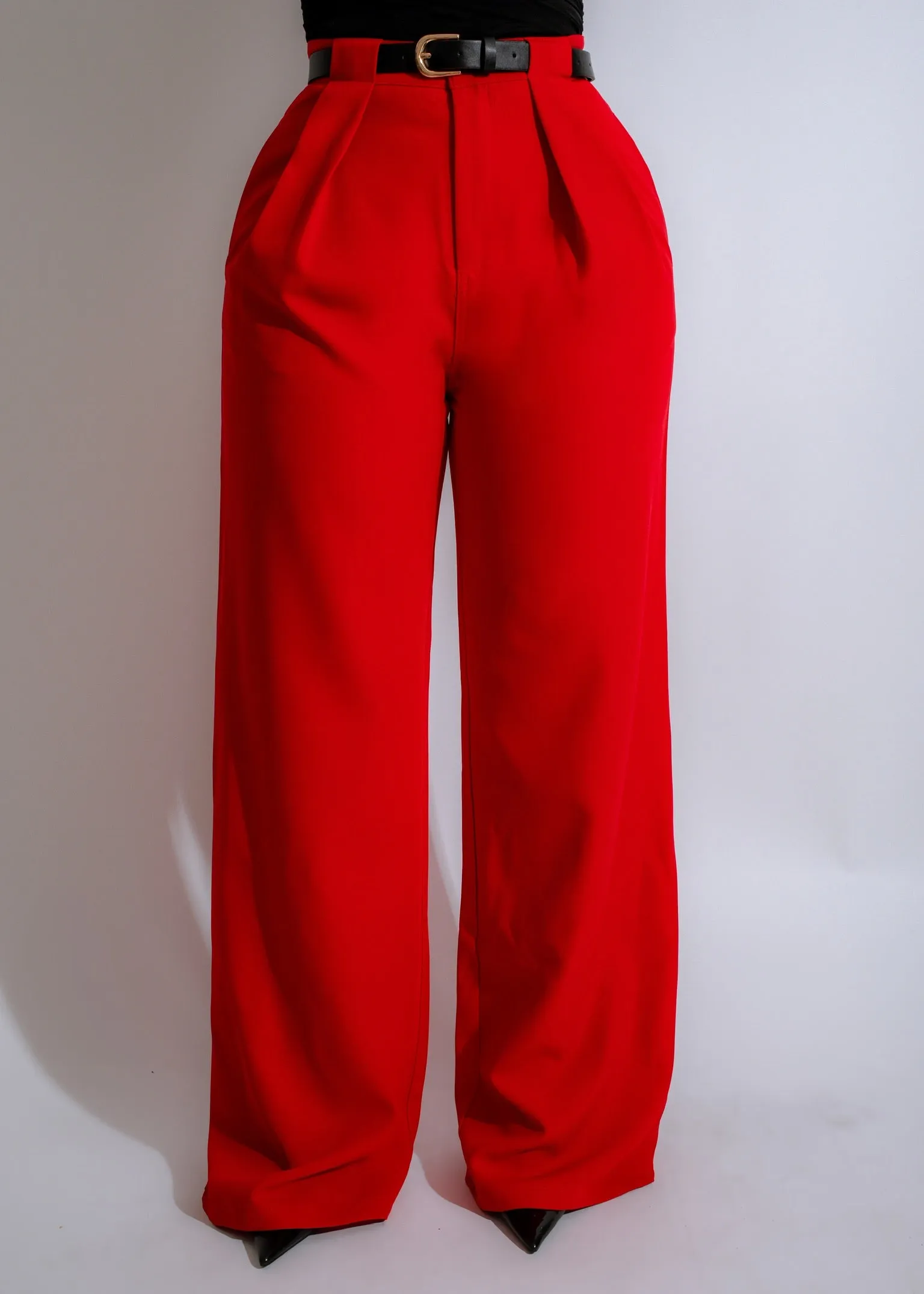 Fiery Flair Pants Red