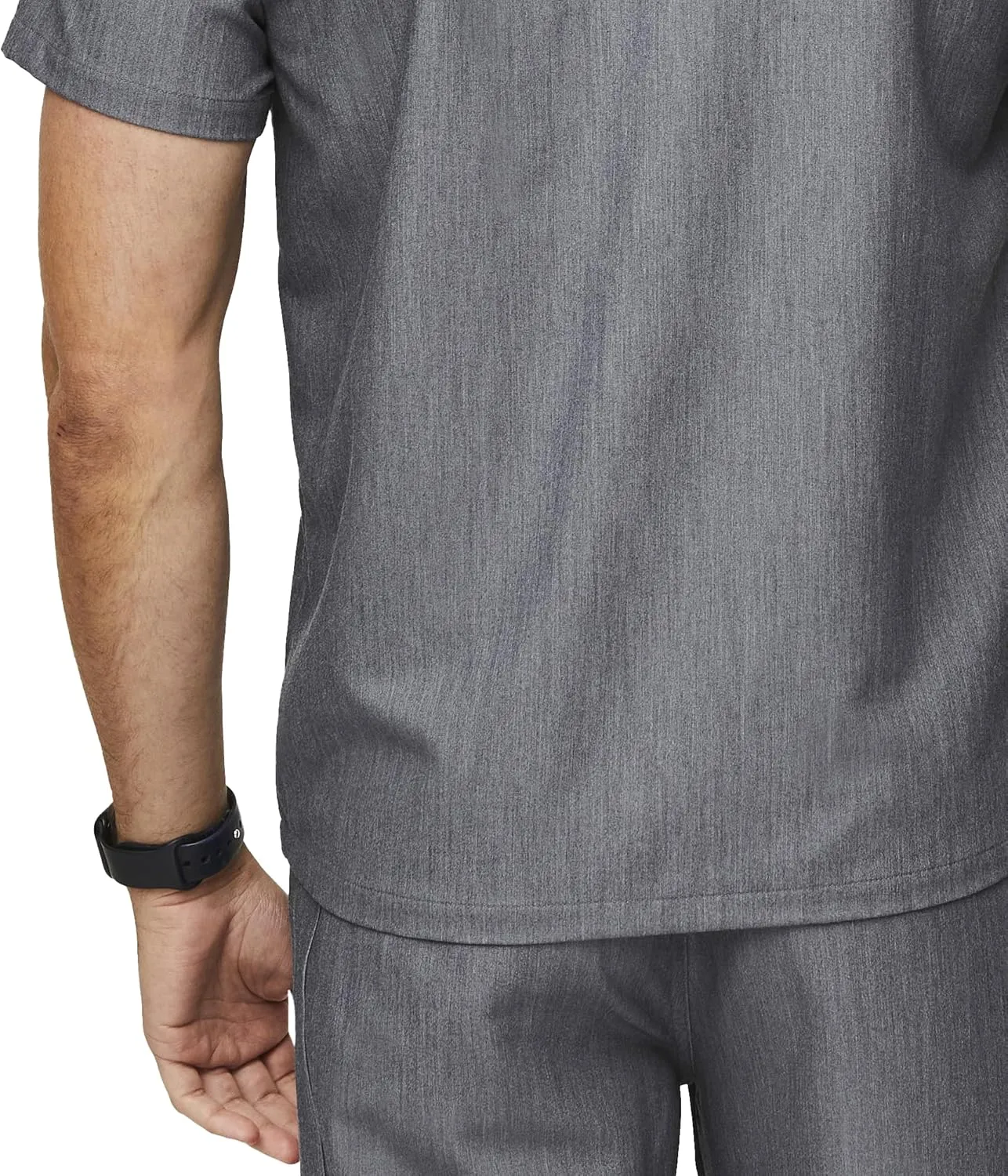 FIGS Leon Scrub Top for Men  3 Pockets, Tailored Fit, Modern V-Neck, 4-Way Stretch, Moisture-Wicking