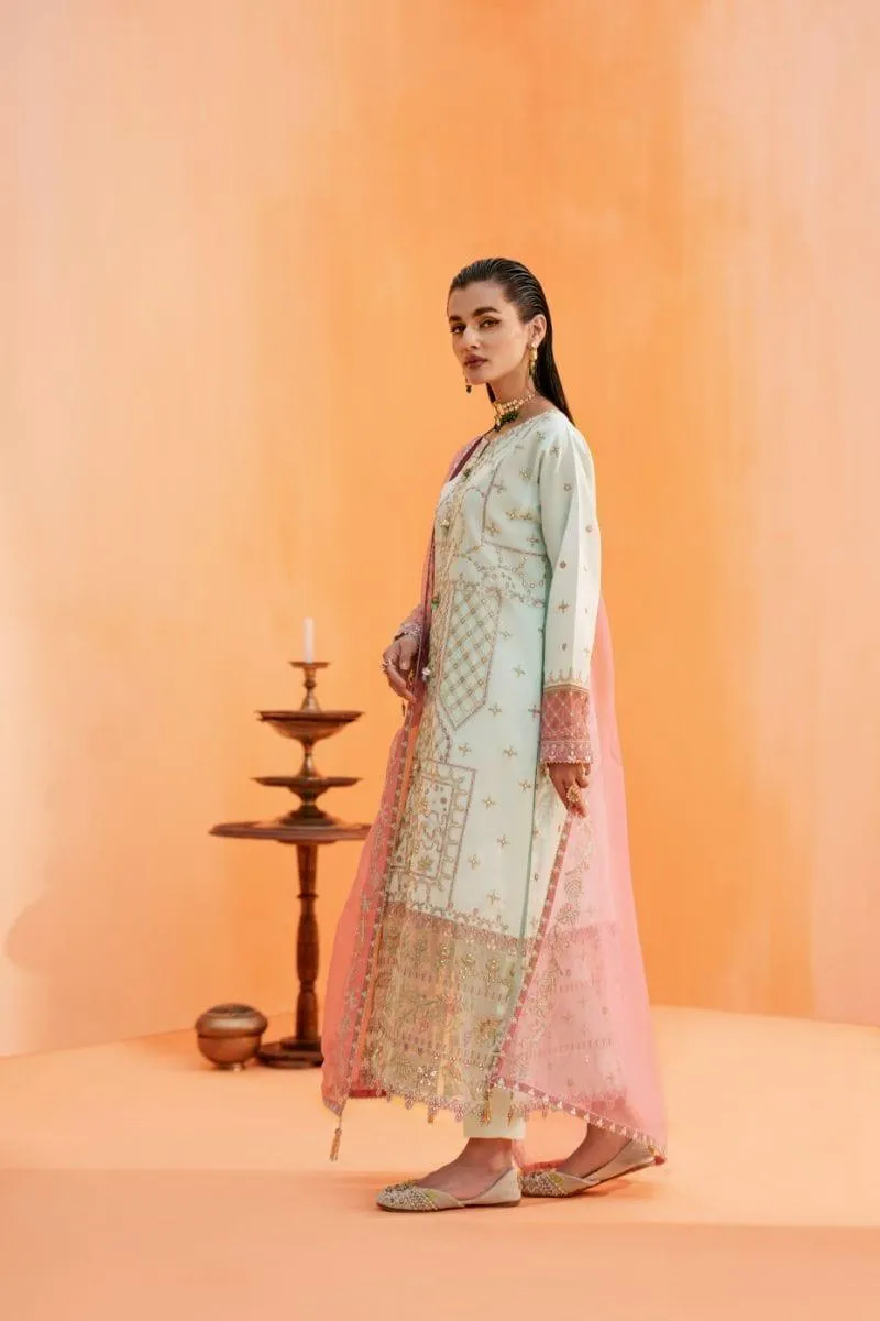 Fozia Khalid - Moonlight Jade - Embroidered - 3 Piece