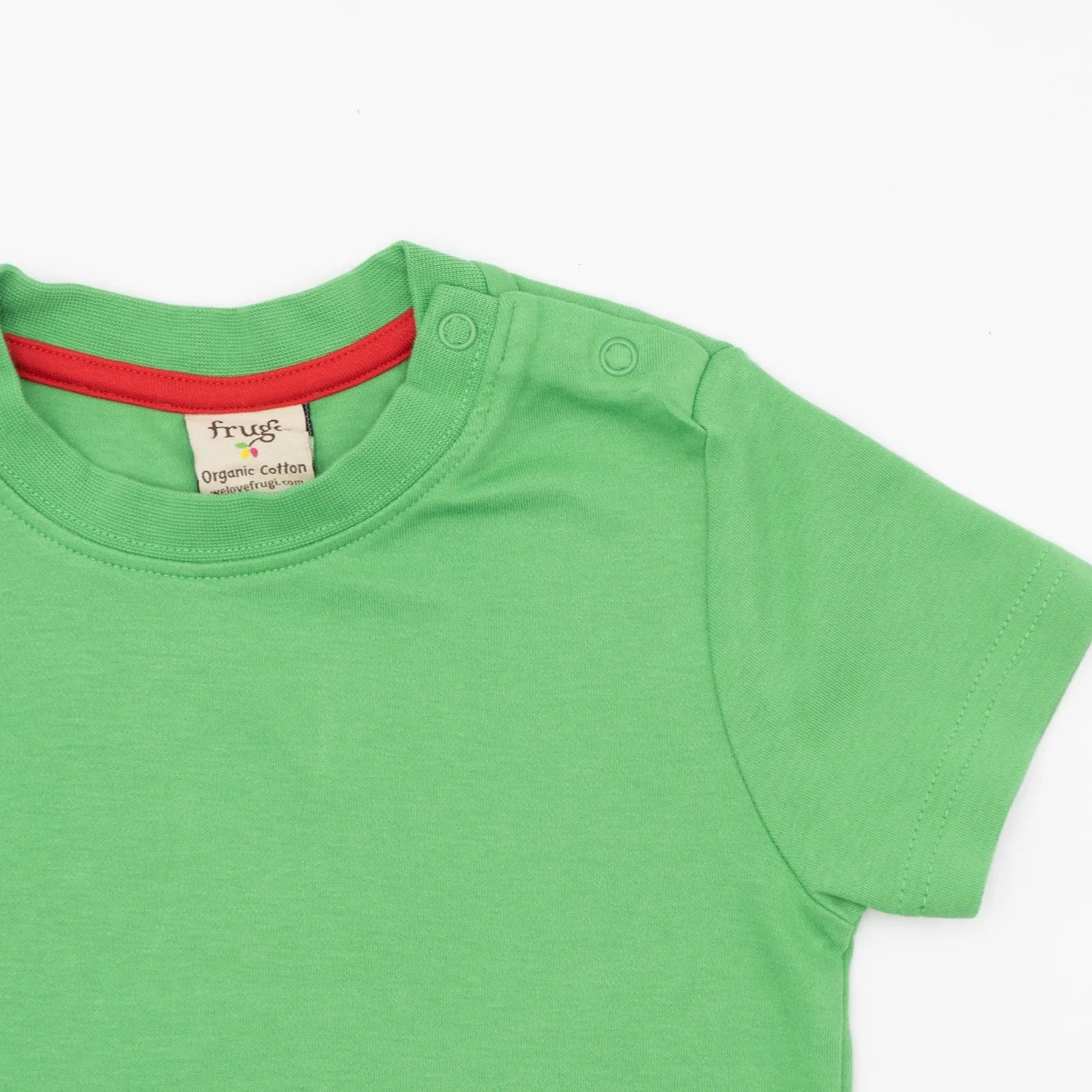 Frugi Boys T-Shirt Green Short Sleeve Summer Casual Kids Cotton Tops