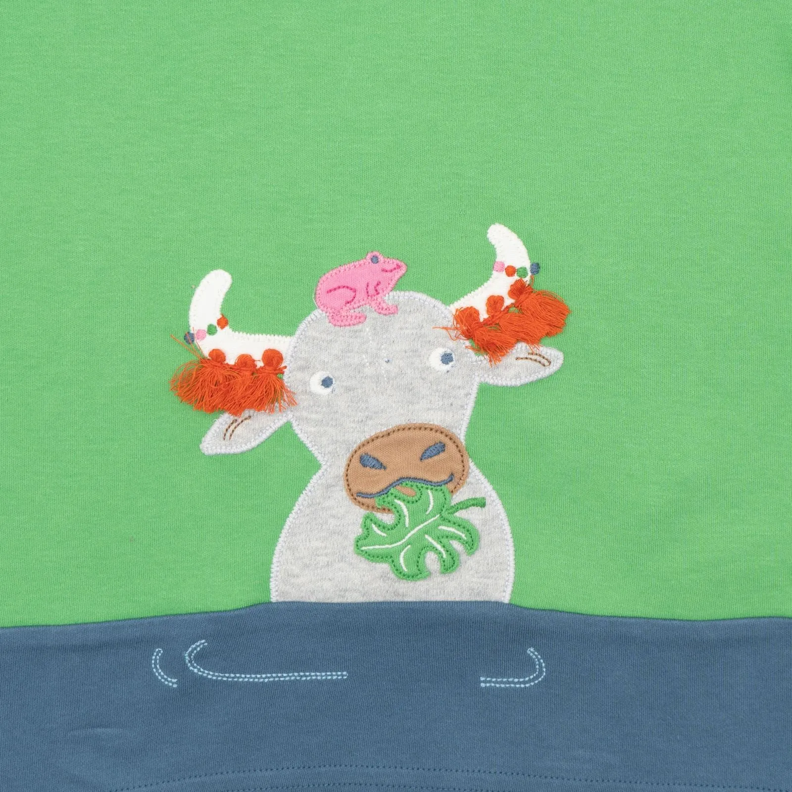 Frugi Boys T-Shirt Green Short Sleeve Summer Casual Kids Cotton Tops