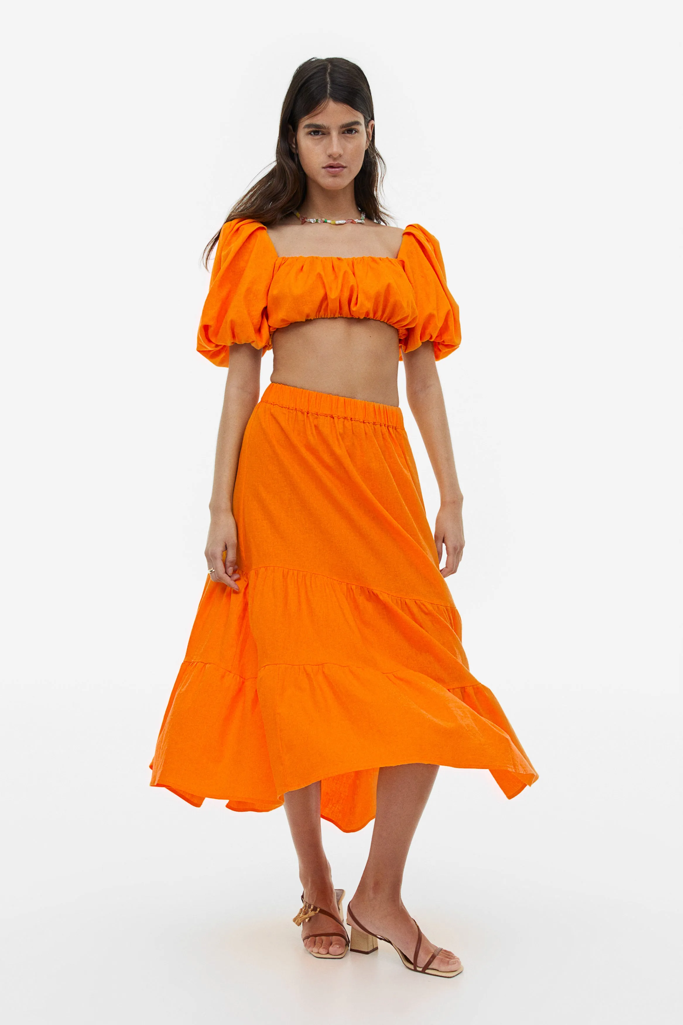 GATHERED CROP TOP