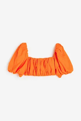 GATHERED CROP TOP