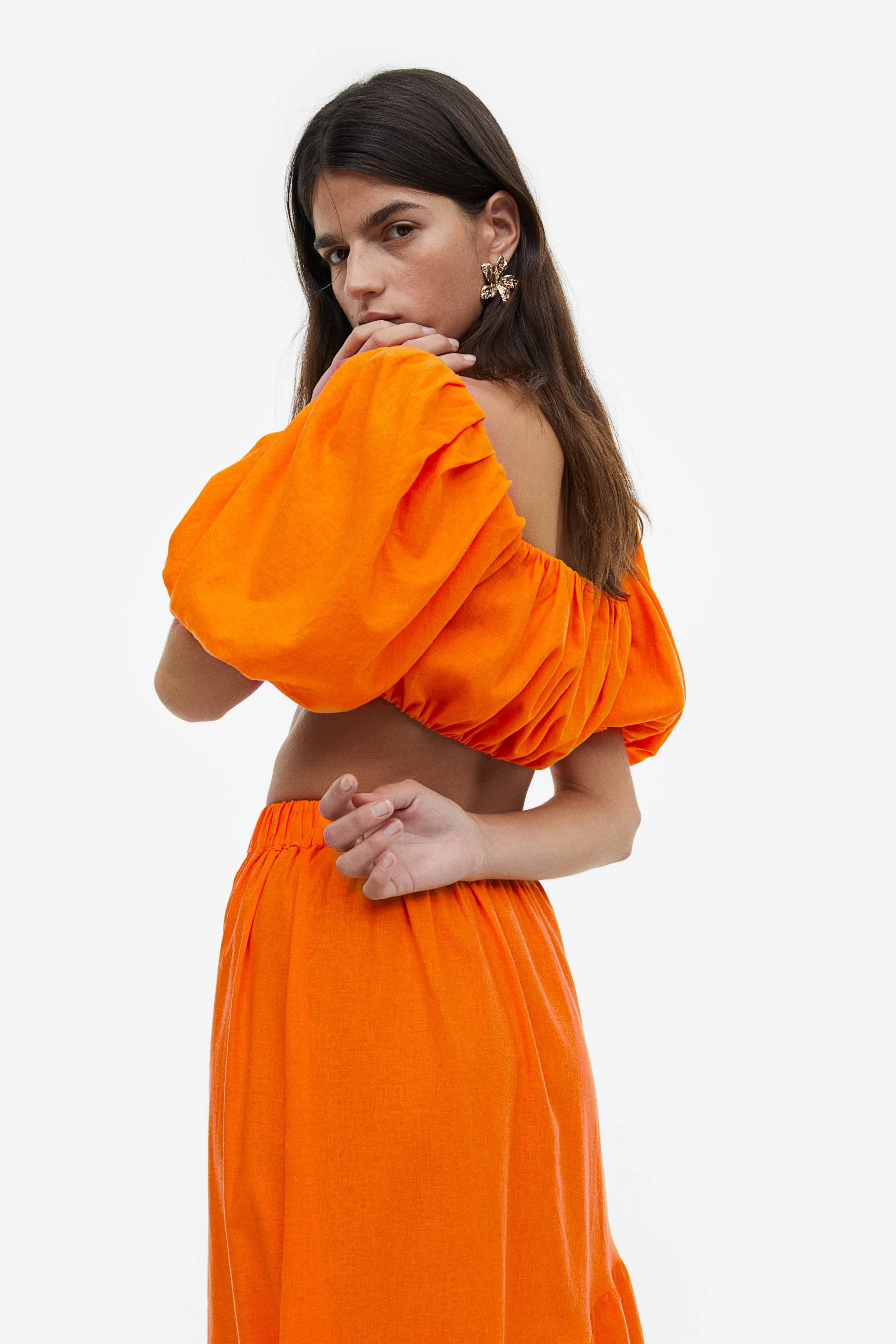 GATHERED CROP TOP