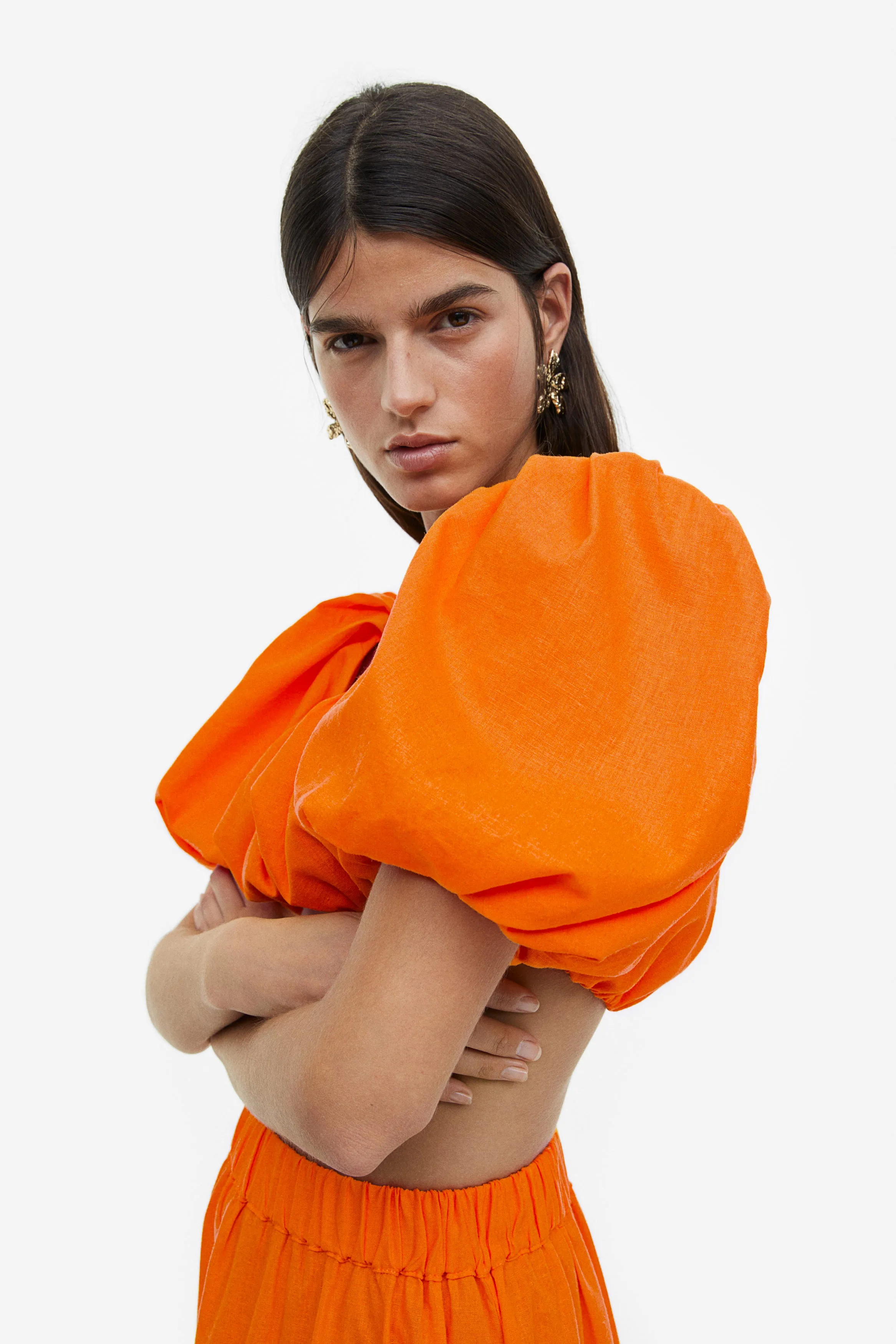 GATHERED CROP TOP